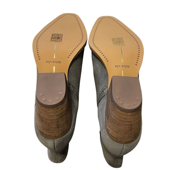 Dolce Vita Womens Silma Grey Gray Suede Mid-Calf Western Bootie Size 5.5 NEW130 - Picture 7 of 9